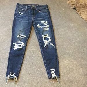 American Eagle Outfitters Blue Skinny Jeans